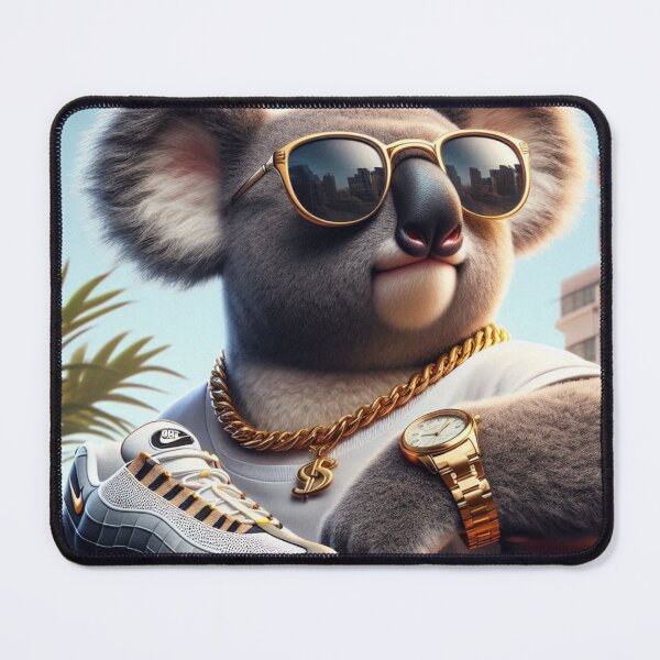 Item preview, ?️ Stylish Koala Flexing with Nike Air Max 95 & Gold Watch ⏳ designed and sold by JOshopx.