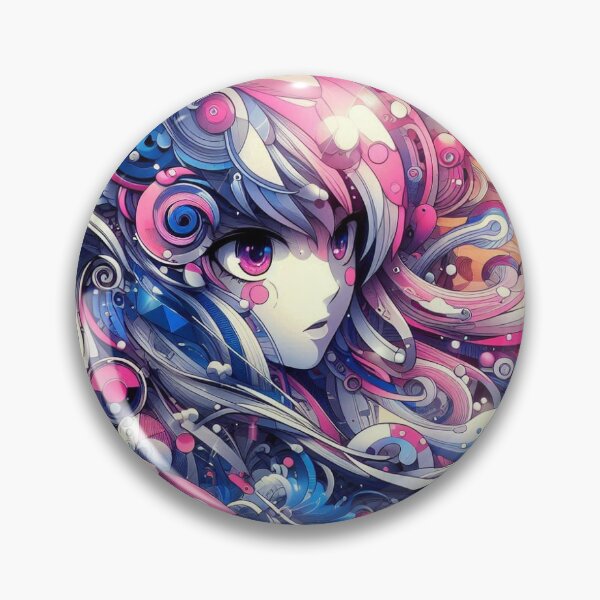 Item preview, Unique anime style abstract artwork – creative and visually stunning composition designed and sold by FotoworldEdel.