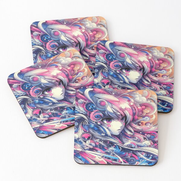Item preview, Unique anime style abstract artwork – creative and visually stunning composition designed and sold by FotoworldEdel.