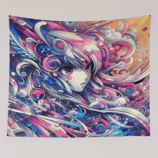 Item preview, Unique anime style abstract artwork – creative and visually stunning composition designed and sold by FotoworldEdel.