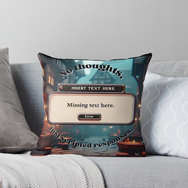 Item preview, NPC Vibes - No Thoughts, just scripted Responses. designed and sold by nature. electrified..
