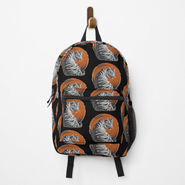 Item preview, the Mighty Tiger with Orange Moon designed and sold by Wilcox PhotoArt.