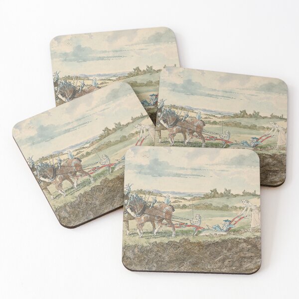 Item preview, Ploughing with pixies - Charles Altamont Doyle (1832 – 1893) designed and sold by Vintage Designs +.