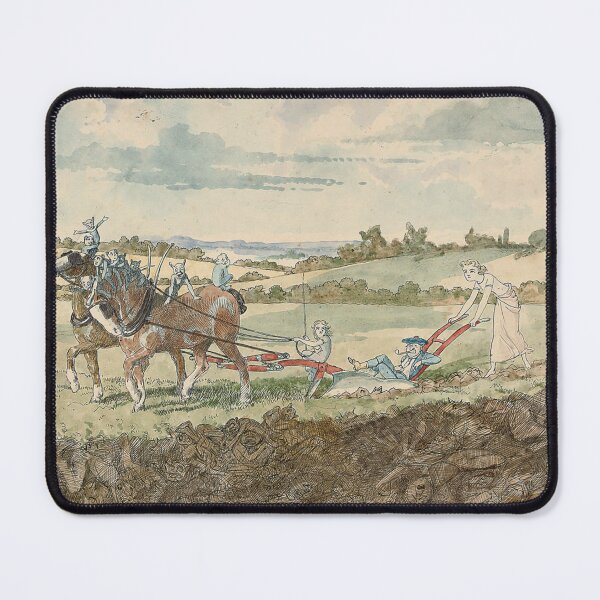 Item preview, Ploughing with pixies - Charles Altamont Doyle (1832 – 1893) designed and sold by Vintage Designs +.