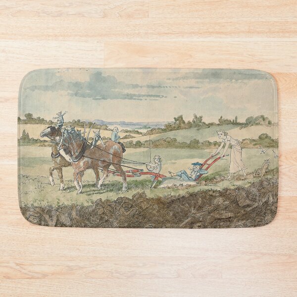 Item preview, Ploughing with pixies - Charles Altamont Doyle (1832 – 1893) designed and sold by Vintage Designs +.