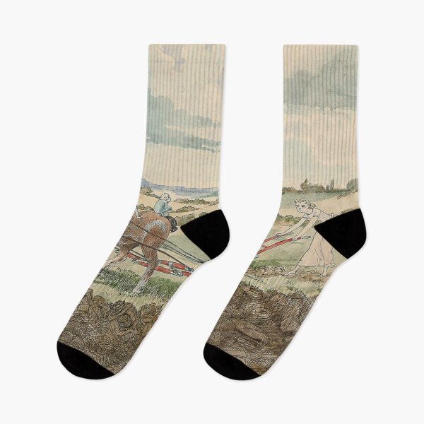 Item preview, Ploughing with pixies - Charles Altamont Doyle (1832 – 1893) designed and sold by Vintage Designs +.