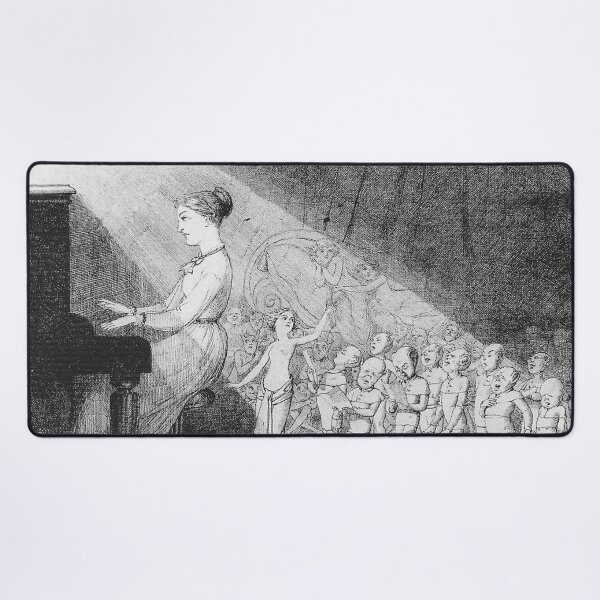 Item preview, The Pianist - Charles Altamont Doyle (1832 – 1893) designed and sold by Vintage Designs +.