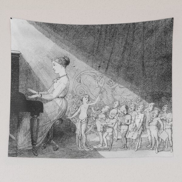 Item preview, The Pianist - Charles Altamont Doyle (1832 – 1893) designed and sold by Vintage Designs +.