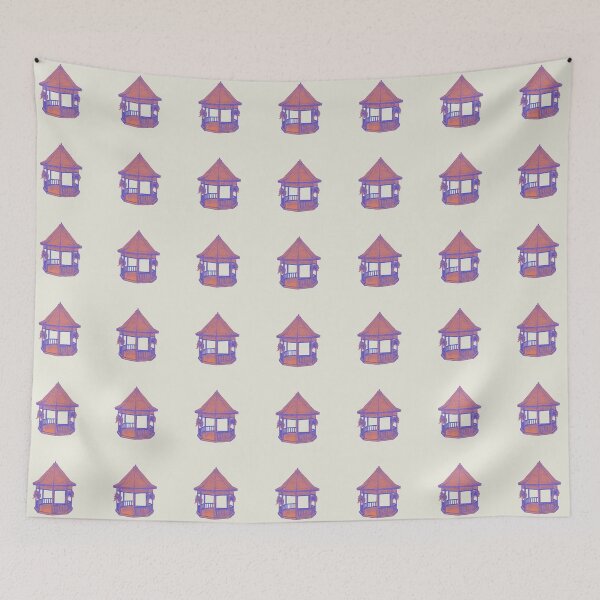 Item preview, orange and blue gazebo designed and sold by curlylucas.