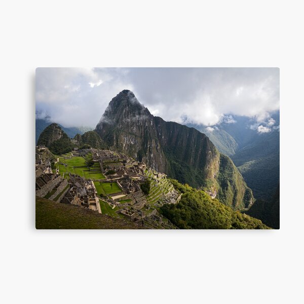 Item preview, Machu Picchu Ancient Citadel - Misty Mountain Sunrise designed and sold by V-Uribe-FineArt.