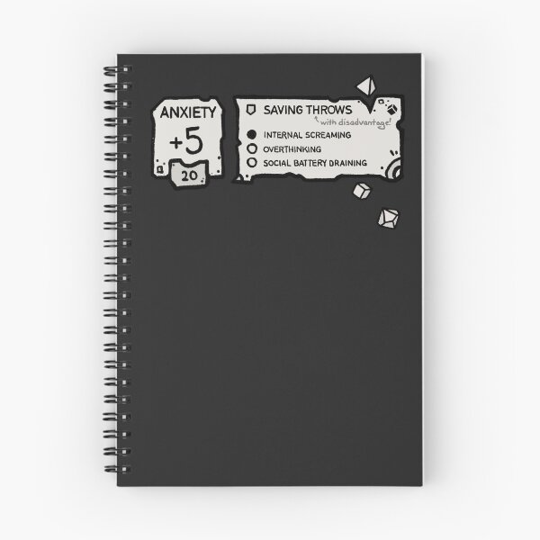 Item preview, My strongest stat is Anxiety | DnD designed and sold by keyvei.