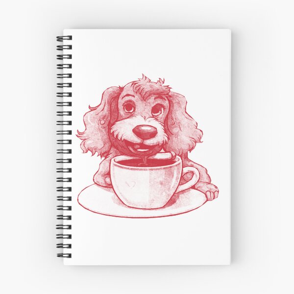 Item preview, Dog Drinking Coffee designed and sold by kinpirks.