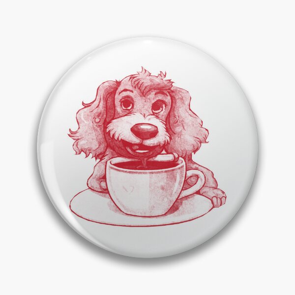 Item preview, Dog Drinking Coffee designed and sold by kinpirks.