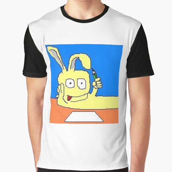 bunny dog facing the blank page Graphic T-Shirt