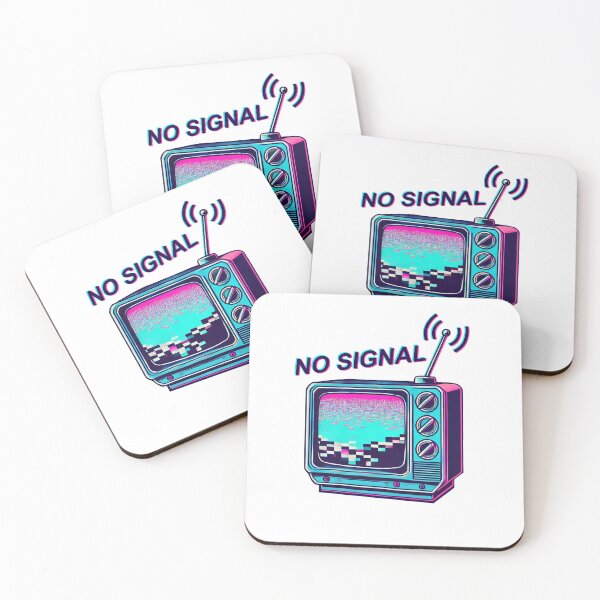 Item preview, Retro "No Signal" TV Glitch - Vintage Aesthetic Design designed and sold by FerrDesigns.