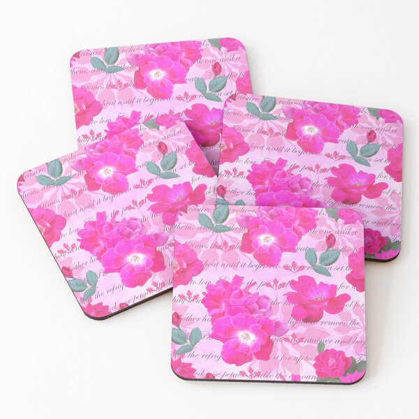 Item preview, Rose Water Recipe Pink Roses on Pink ffc9ff designed and sold by Art in My Loft.