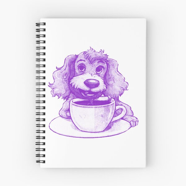 Item preview, Dog Drinking Coffee designed and sold by kinpirks.