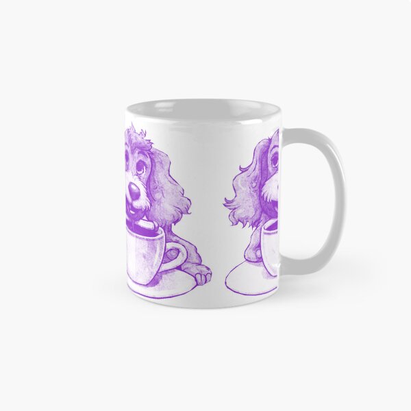 Item preview, Dog Drinking Coffee designed and sold by kinpirks.