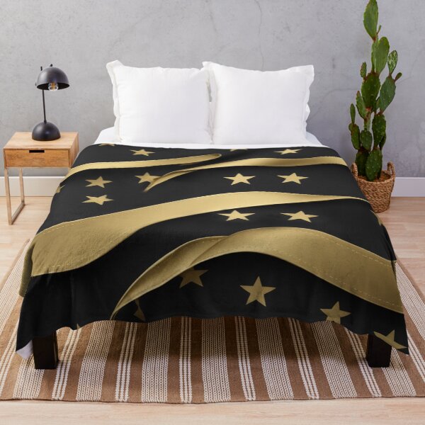 Artikelvorschau, USA Flag in Black and Gold entworfen und verkauft von KayUweRott.