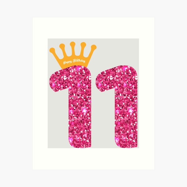 Decoraciones de cumpleaños número 11 para niñas, globos de feliz cumpleaños  rosa y blanco, suministros de fiesta de cumpleaños número 11 para hija