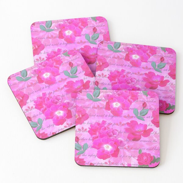 Item preview, Rose Water Recipe Pink Roses on Pink ff9aff designed and sold by Art in My Loft.