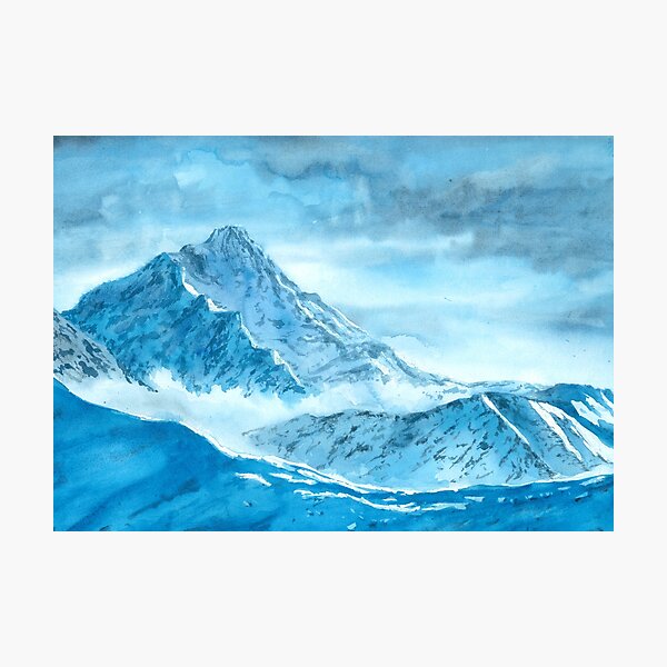 Item preview, Watercolour Tatra Mountains - Krywań Summit designed and sold by kasiawajda.