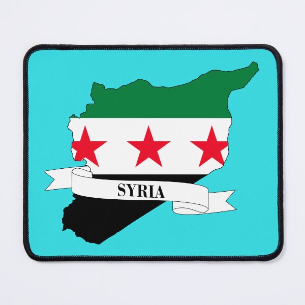Item preview,  Syria flag map designed and sold by visual adventures.