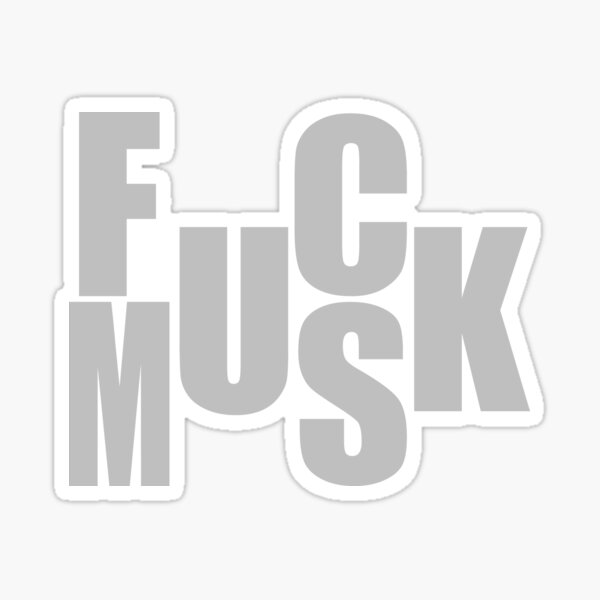 Fusk Musk - Silver Sticker