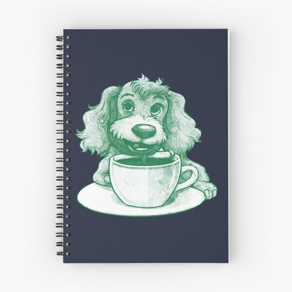 Item preview, Dog Drinking Coffee designed and sold by kinpirks.