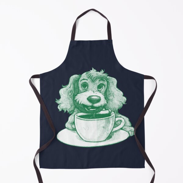 Item preview, Dog Drinking Coffee designed and sold by kinpirks.