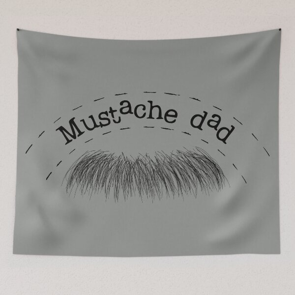 Item preview, Mustache Dad   designed and sold by parazitgoodz.