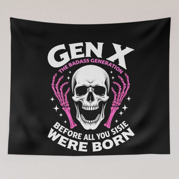 Item preview, Retro Gen X The Badasss Generation Before All You Sissies designed and sold by studiopekepeke.
