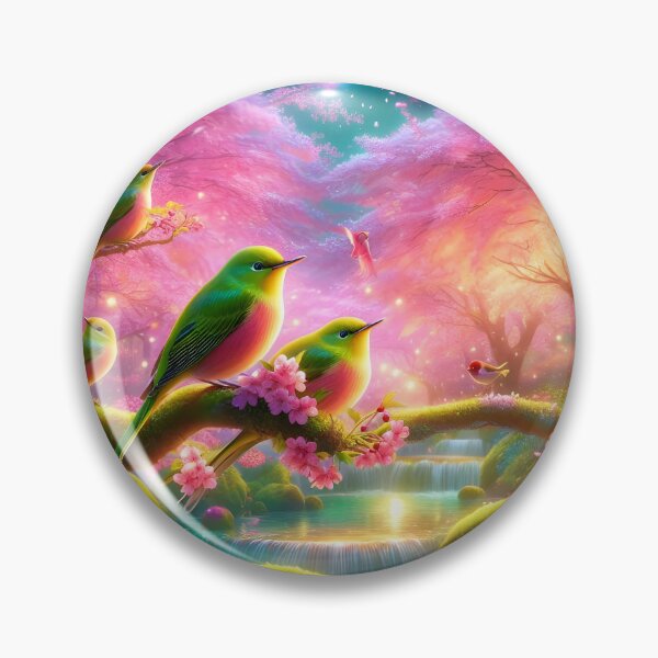 Item preview, Sakura Nightingales' Garden Splendor designed and sold by inkNext.