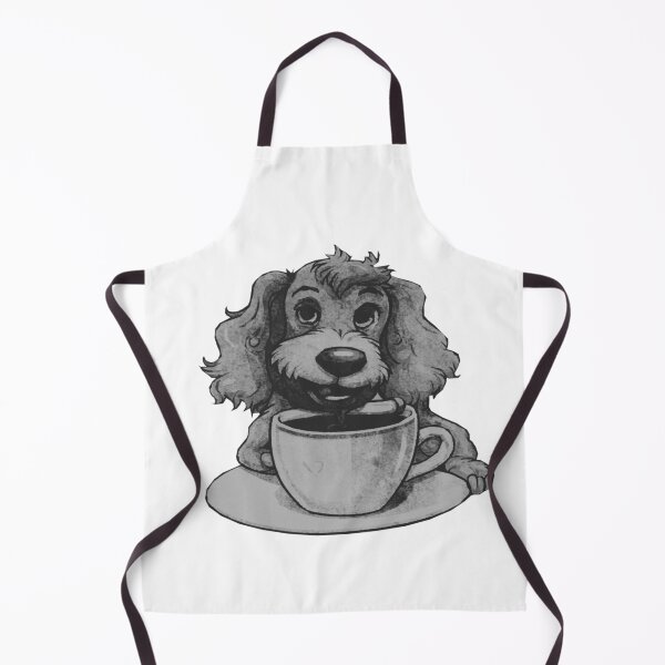 Item preview, Dog Drinking Coffee designed and sold by kinpirks.
