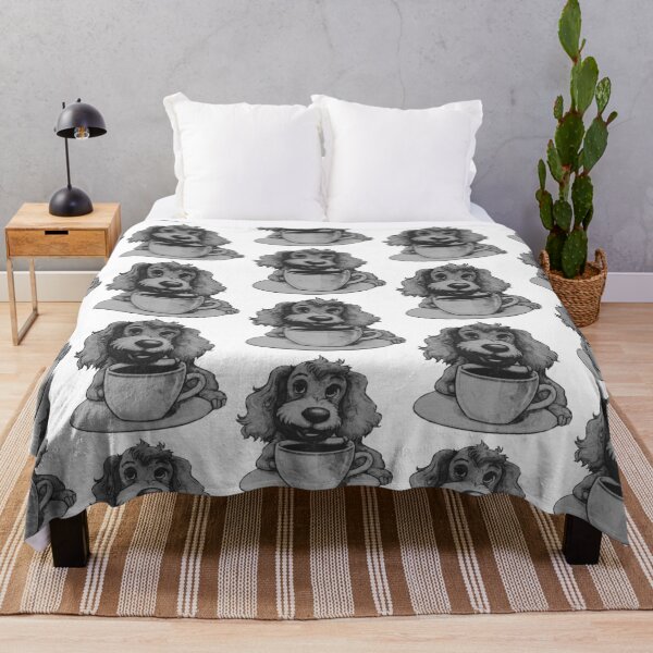 Item preview, Dog Drinking Coffee designed and sold by kinpirks.