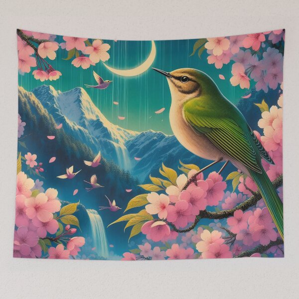 Item preview, Sakura Nightingales' Vibrant Dream designed and sold by inkNext.