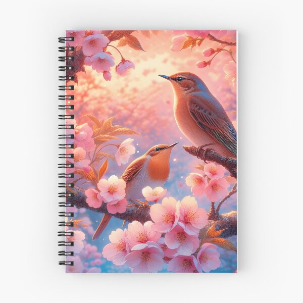 Item preview, Nightingales in Sakura Bliss designed and sold by inkNext.