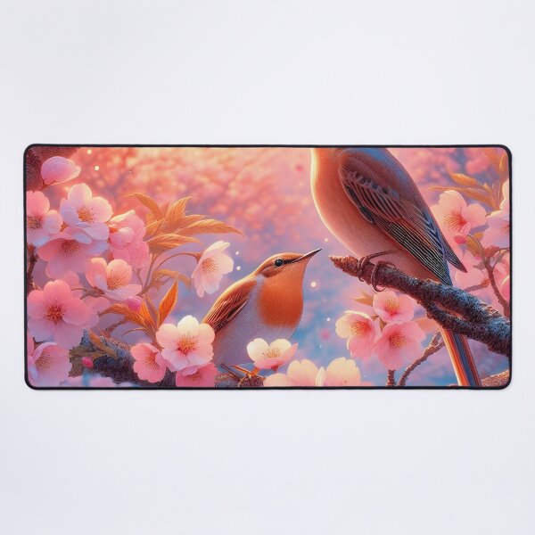 Item preview, Nightingales in Sakura Bliss designed and sold by inkNext.