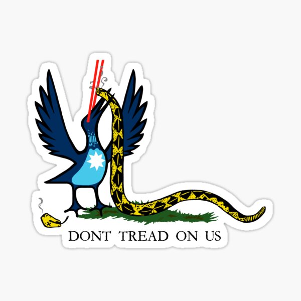 Vista previa del artículo con la obra «Laser Loon, no nos pisen (fondo transparente)», diseñado y vendido por MinnesotaFlag.