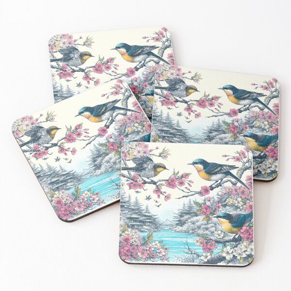 Item preview, Sakura Nightingales' Lake Bliss designed and sold by inkNext.
