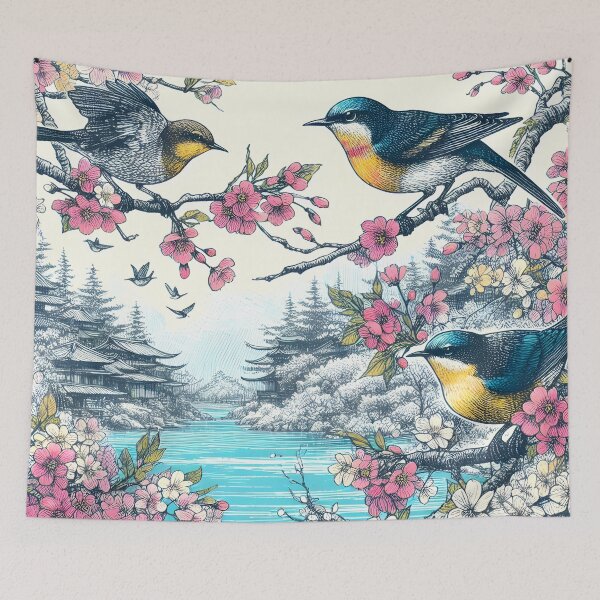 Item preview, Sakura Nightingales' Lake Bliss designed and sold by inkNext.