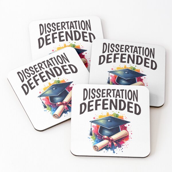 Item preview, Dissertation Defended | PhD Graduation Gift | Doctorate Graduation Gift | PhD Thesis Defense | PhD Completion | Dissertation Defense | PhD Graduation Day designed and sold by jadedscientist.