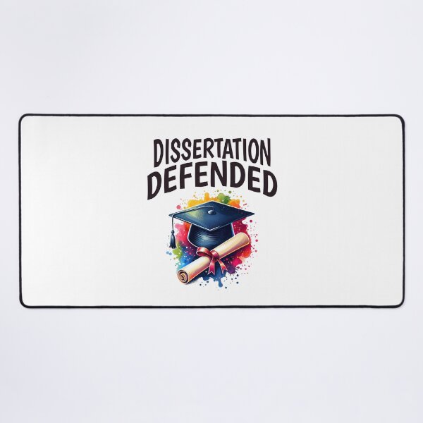 Item preview, Dissertation Defended | PhD Graduation Gift | Doctorate Graduation Gift | PhD Thesis Defense | PhD Completion | Dissertation Defense | PhD Graduation Day designed and sold by jadedscientist.