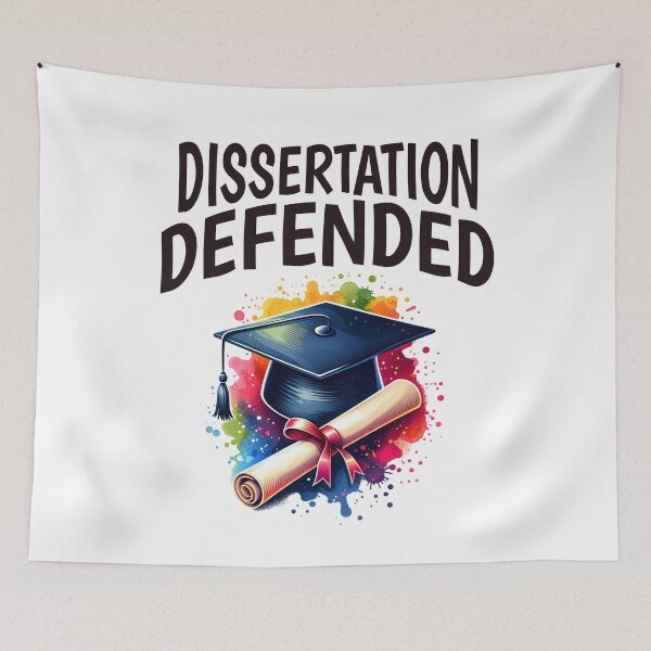 Item preview, Dissertation Defended | PhD Graduation Gift | Doctorate Graduation Gift | PhD Thesis Defense | PhD Completion | Dissertation Defense | PhD Graduation Day designed and sold by jadedscientist.