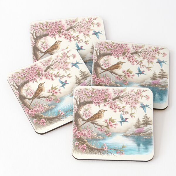 Item preview, Sakura Nightingales' Lake Reverie designed and sold by inkNext.