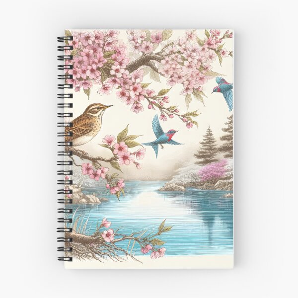 Item preview, Sakura Nightingales' Lake Reverie designed and sold by inkNext.