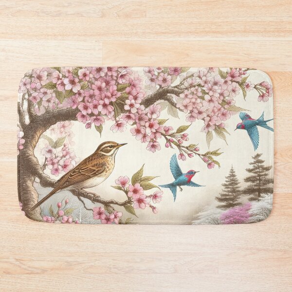 Item preview, Sakura Nightingales' Lake Reverie designed and sold by inkNext.
