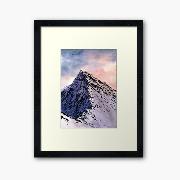 Item preview, Watercolour Tatra Mountains - Swinica Summit designed and sold by kasiawajda.