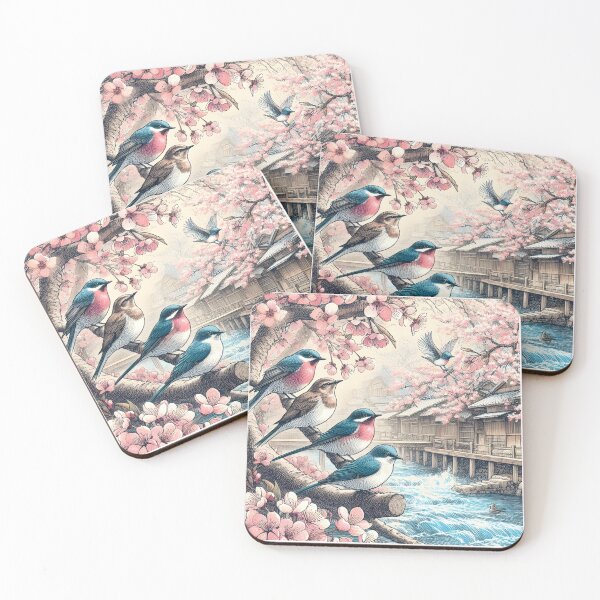 Item preview, Sakura Nightingales' River Sanctuary designed and sold by inkNext.