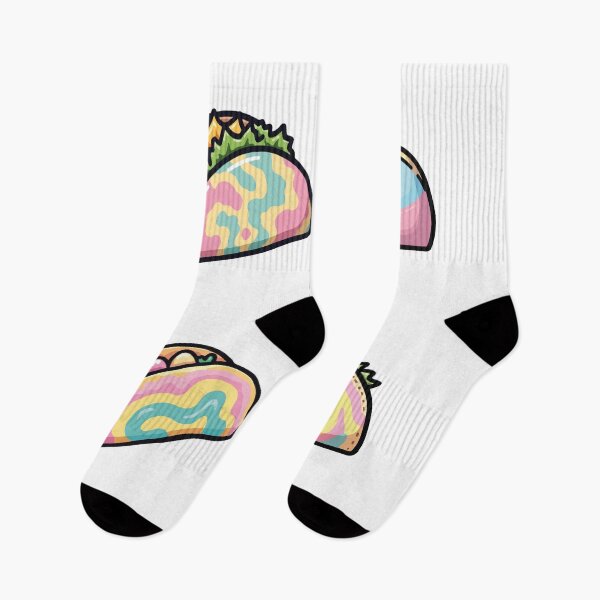 Aperçu de l'œuvre Holo Taco coloré, quatre modèles uniques créée et vendue par DesginsDone.